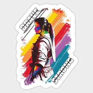 Judo Female Fighter - Martial Arts Pride Sticker